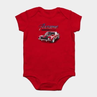 Awesome Since 1969 Red Chevy Camaro Muscle Car Baby Bodysuit